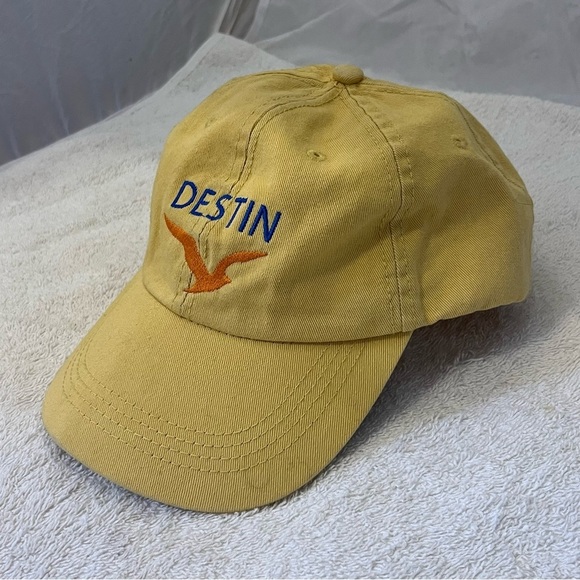 Paradies Gold Adjustable Cotton Baseball Cap with Embroidered DESTIN art/type - Picture 10 of 14